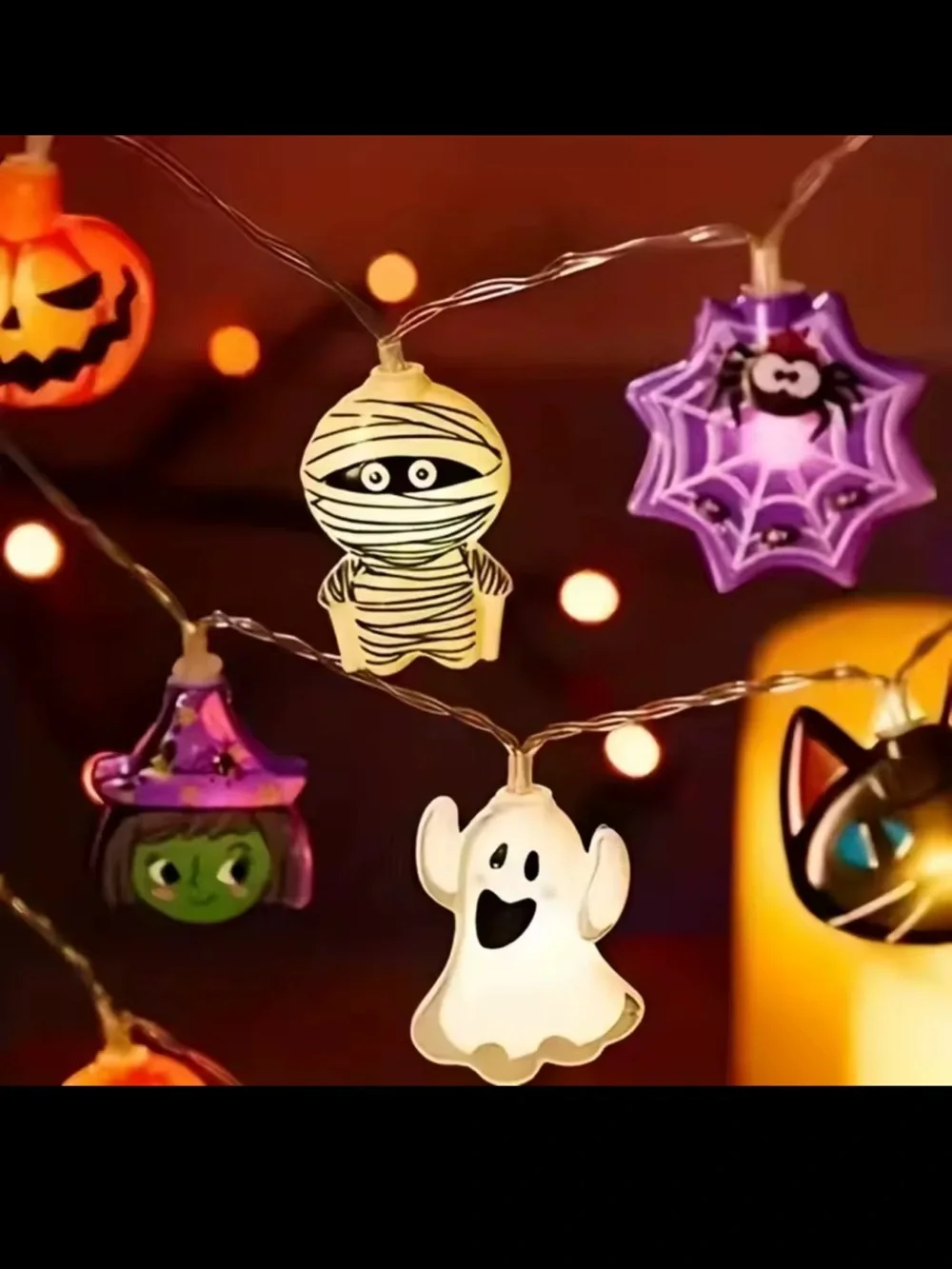 Halloween Character String Lights – Multicolor Festive Decor